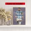 Messi Customize Your Name Diamond Painting Round Diamond Diy Frameless Holiday Artwork Suitable For Home Office Wall Decoration