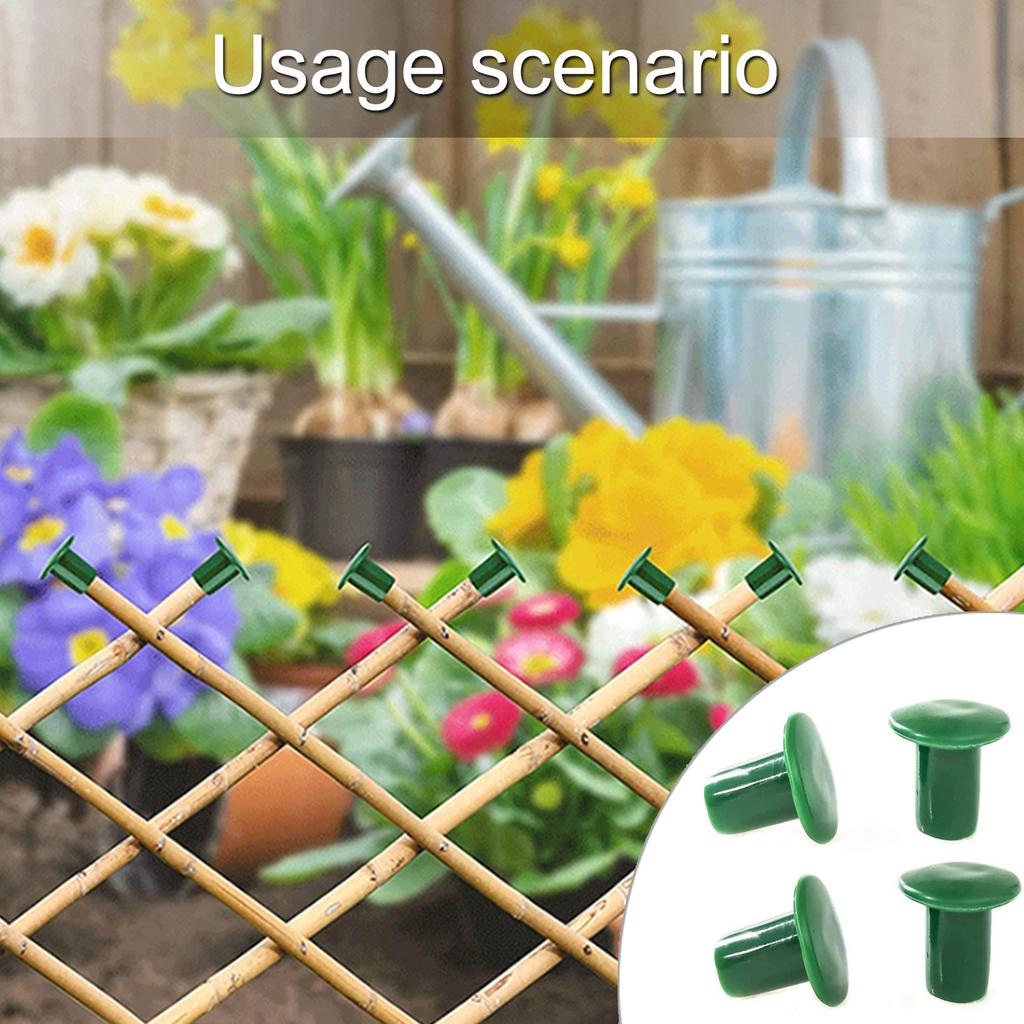 36Pcs Green Bamboo Canes Stick End Caps PVC For Injury Prevention for Home Garden Fence Stick Safety Cane Caps