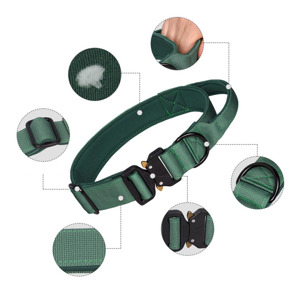 Adjustable Dog Collar with Quick Release Buckle Nylon Training Dog Collar for Medium and Large Dogs Adjustable Size