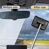 Telescopic Handheld Automotive Windshield Cleaner With Adjustable Length Stainless Plastic Wiper Tool For Universal Use