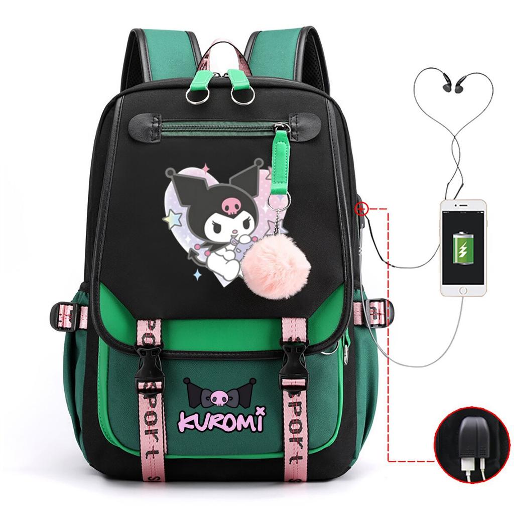 Universal Schoolbag Animation Cartoon Popularity Peripheral Printing Student Casual Backpack Multi-Function With Usb