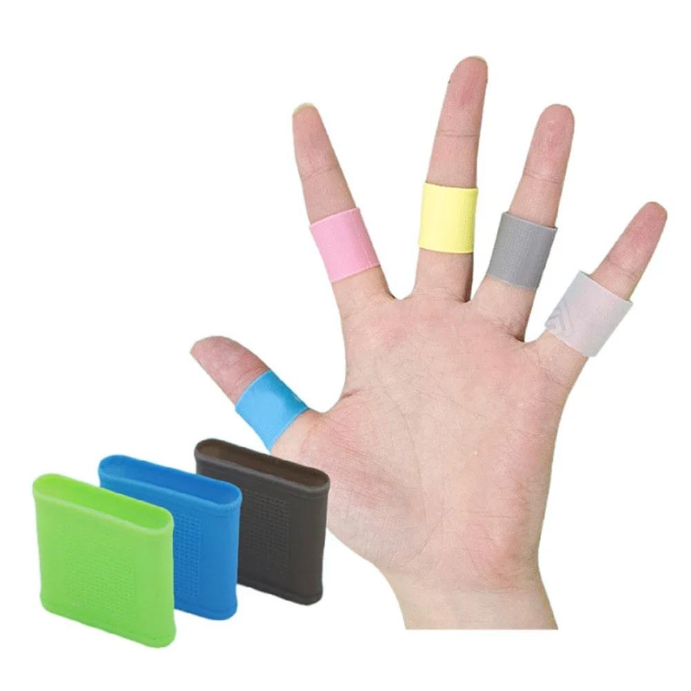 10Pcs Sports Non-Slip Finger Band Silicone Finger Sleeves Hand Protector Tennis Golf Accessory Basketball and Fishing Use 5