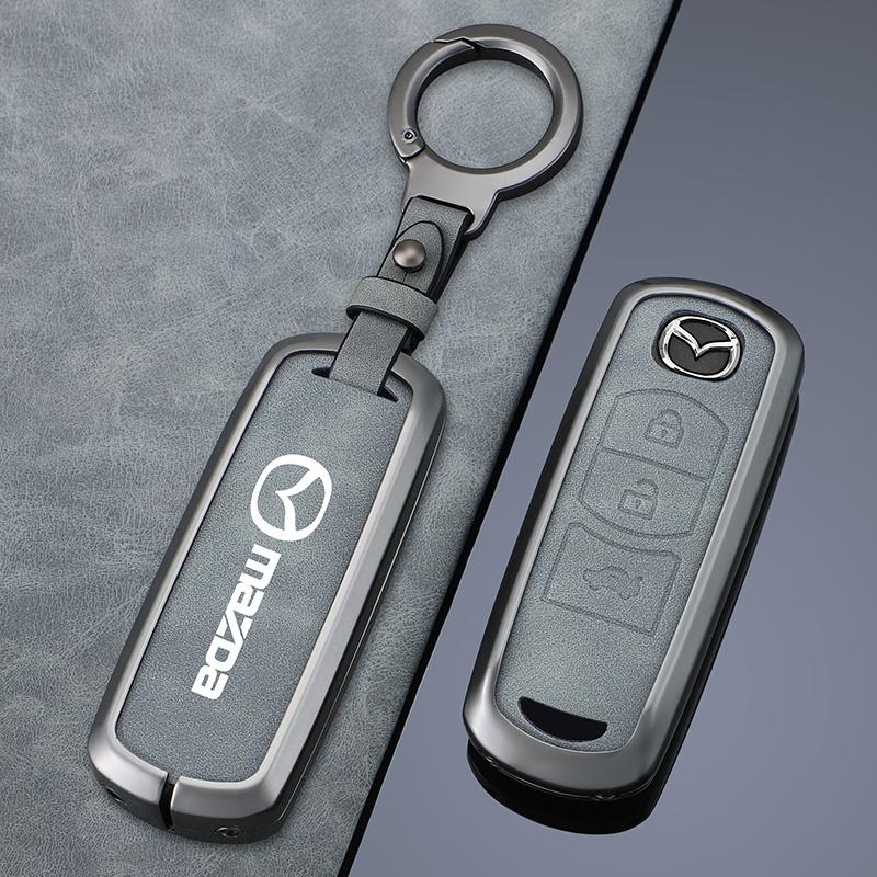 2025 Hot Zinc Alloy Car Key Case Holder Key Accessories Keychain For Mazda 3 6 Cx30 Cx9 Cx5 Cx8 MX5 MX30 X5 X9 Ss30 Key Cover ke