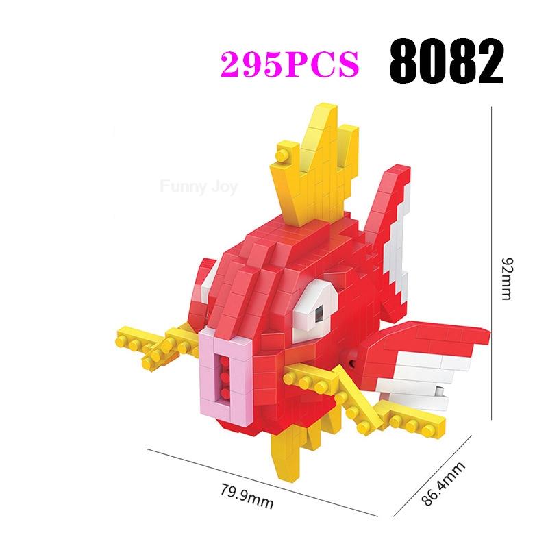 Funny Pokemon Building Blocks Assembly Anime Picachu Charizard Doll Blastoise Bulbasaur Gengar Pokémon Bricks Toy for Kid Gift