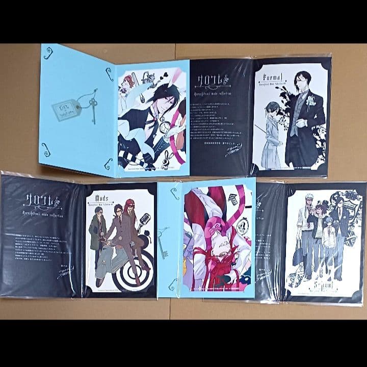 [USED] Black Butler DVD Bonus Illustration Cards: Ciel, Sebastian, Grell, Kurocolle