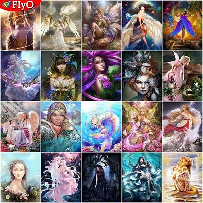 5D DIY Diamond Painting Elves and Angels New Arrivals Diamond Embroidery Flower Cross Stitch Diamond Mosaic Home Decoration