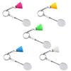 Badminton Bat Handbag for Key Ring Sports Gift Club for Key Ring Backpack Charm