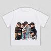 2026 Kpop Boy Band Cartoon Qversion Graphic Cotton Unisex Shirt ARMY Fans Gift Unisexs Unisexs Korean Style Streetwear Tshirt