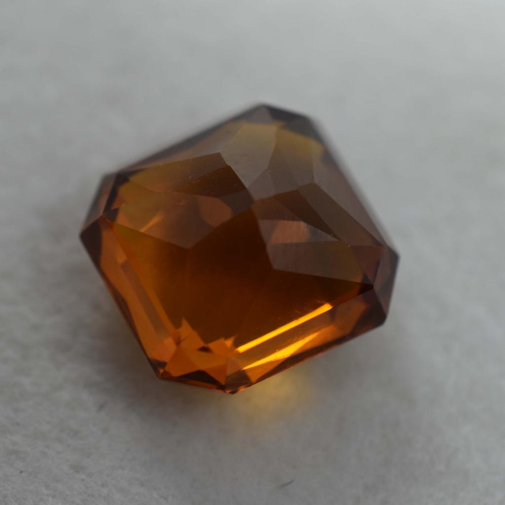 Square Cut 7.95 Ct Natural Ceylon Sapphire Orange Rare Loose Gemstone