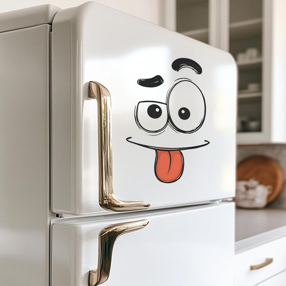 Creative and Funny Expression Stickers for Bathroom and Home Decoration Beautification