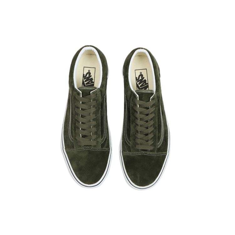 Vans Old Skool Pig Suede - Olive Unisex Sneakers Green True-White VN0A3WKT4QV