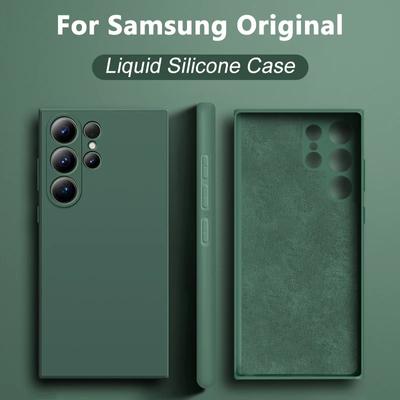 Etui silikonowe miękkie S23 Ultra Liquid do Samsung Galaxy S21 S10 Plus S20 FE S22 Note 20