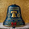 250th Anniversary Commemorative Bell Ornament Patriotic Tribute For Collectors Veterans Outdoor Decor With Easy Install