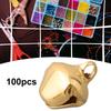 Brand New Durable And Practical High Quality Party Craft Bells Christmas Tree 6mm/8mm/10mm/12mm/14mm Gold Metal