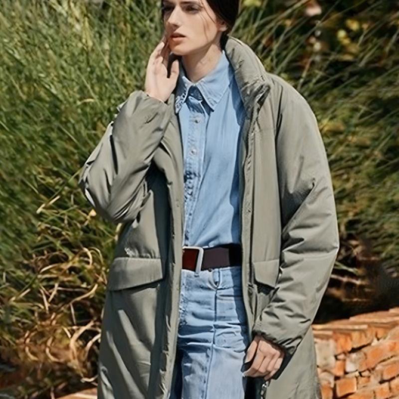 Elua Cashmere Blended Padding Coat 3 Types Choose 1