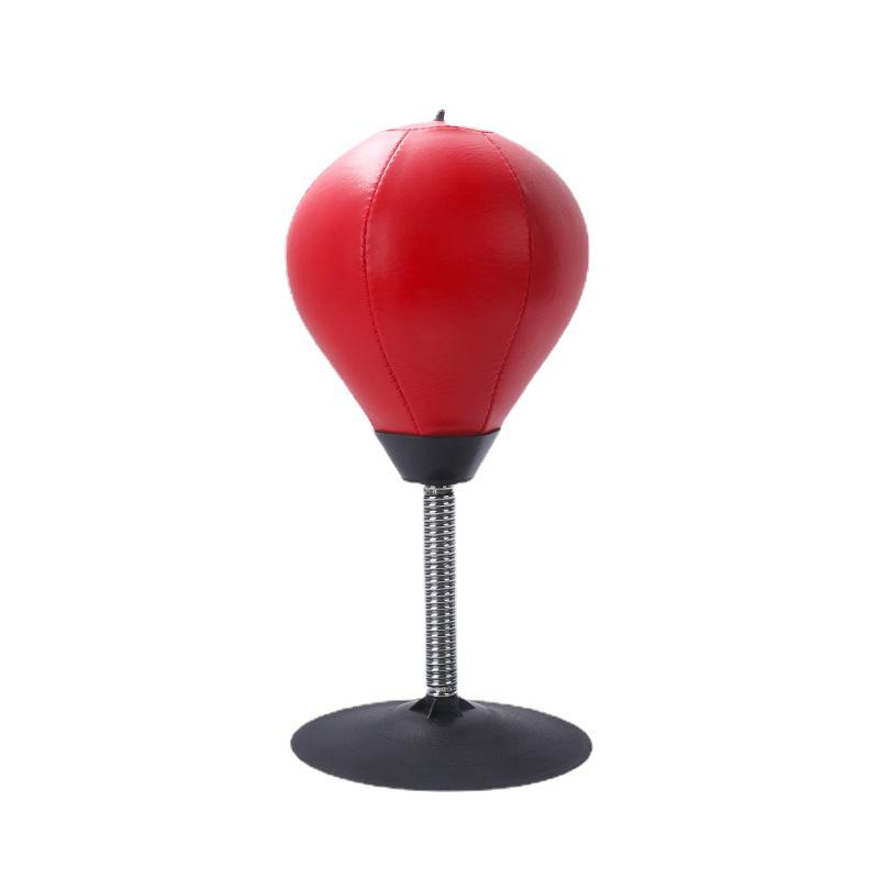 Large Suction Cup Desktop Speed Ball with Inflatable Punching Ball and Boxing Gloves for Stress Relief