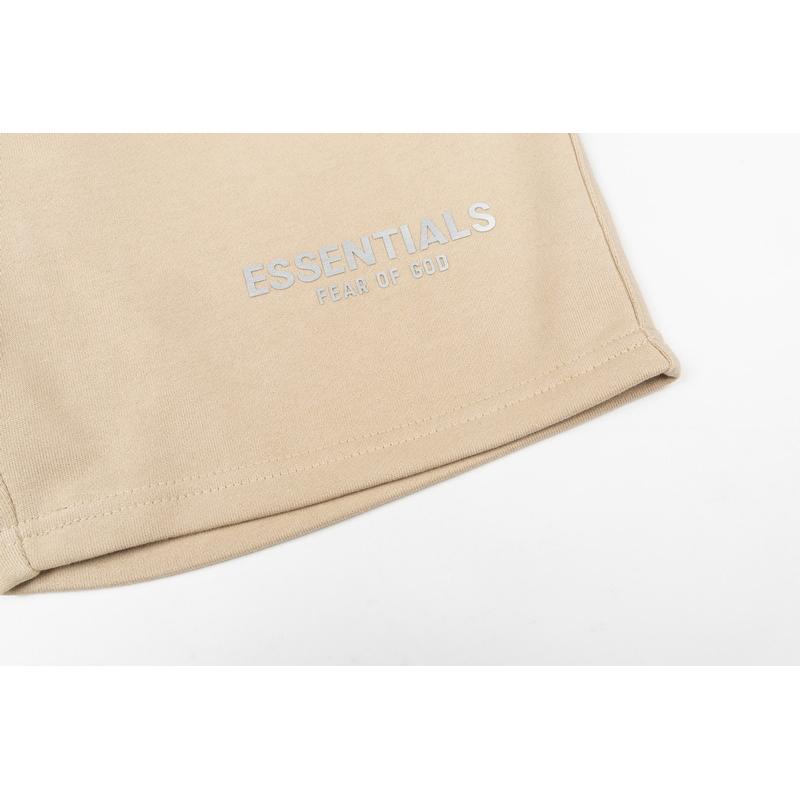 2629 Fear Of God Essentials Basic Street Style Men Letter Print Shorts Multi‑Colors Loose Summer Leisure Sports Shorts