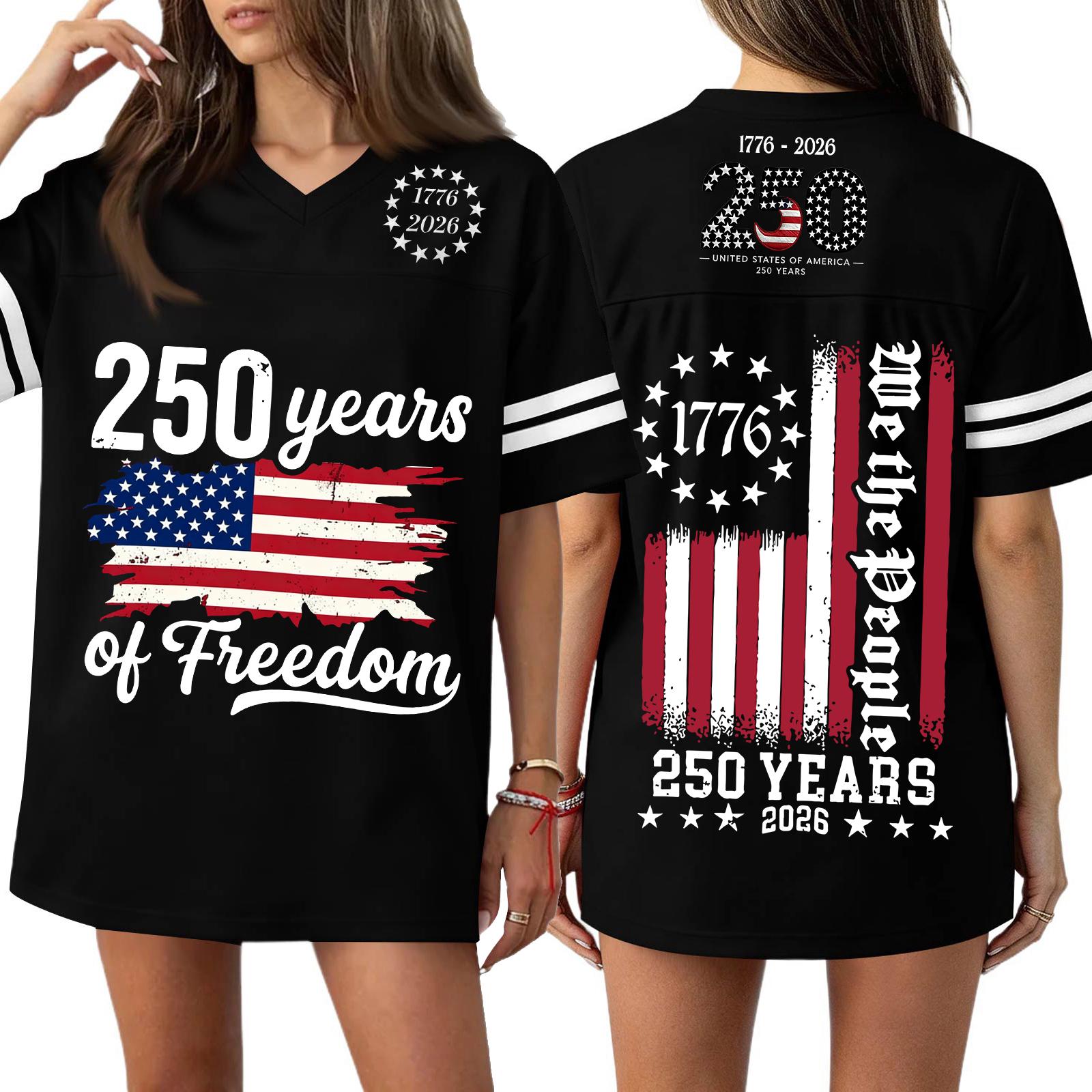 

V Neck Short Sleeve T Shirt Dress with 250 Years of Print Loose Fit Flag Graphic Top for Women M чёрный