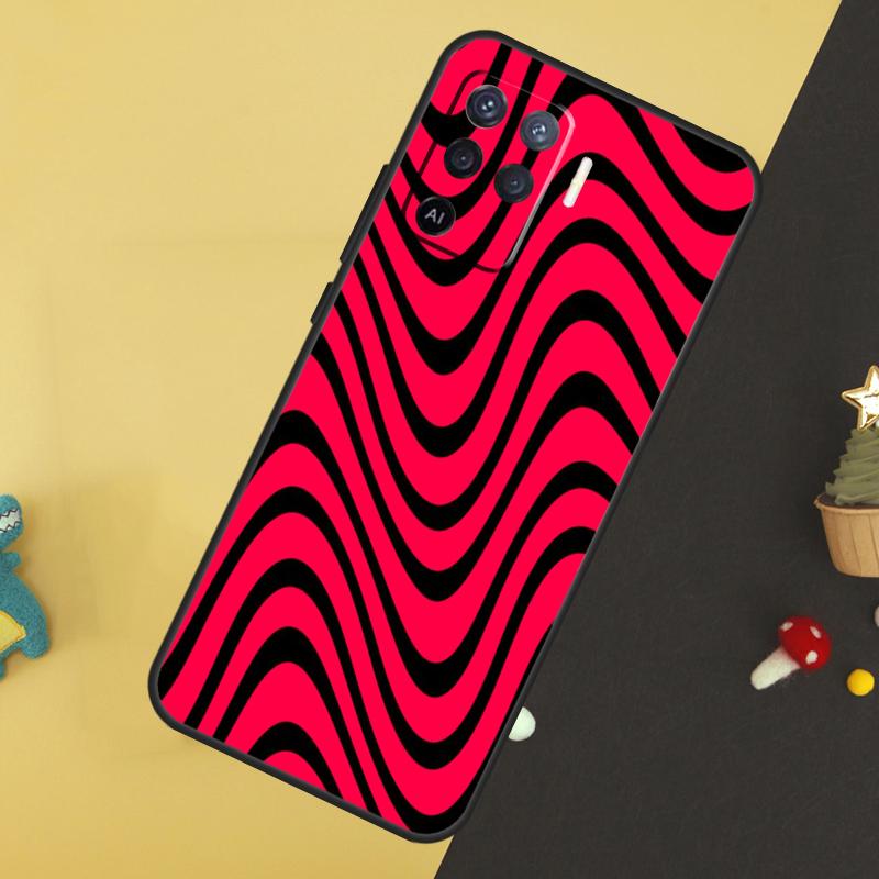 PewDiePie Waves Case For Oppo A80 A60 A40 A54 A74 A94 A18 A38 A58 A78 A98 A96 A76 A16 A15 A17 A57 A5 A6 Pro