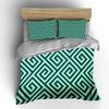 Geometric Diamond Spiral Pattern Bedding Set For Kids Luxury Gift 3Pcs Digital Print Comforter Set Soft Comfortable Breathable