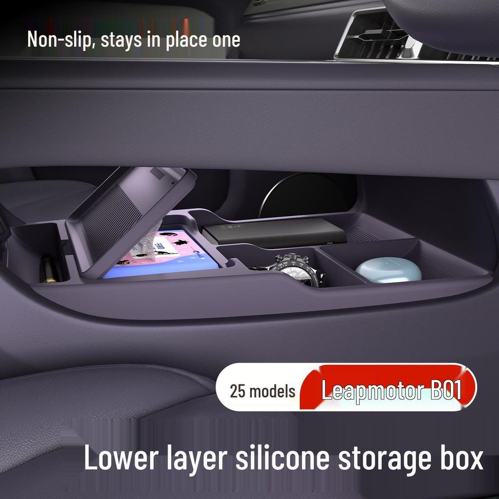 Leapmotor B01 Center Console Storage Box – Fits 25 Models, Automotive Organizer, Specialty Accessory.