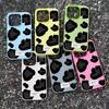 Simple Black Leopard Print Jelly Color Phone Case For iPhone 17 AIR 16 15 14 13 12 11 PRO MAX PLUS Y2K Shockproof Silicone Cover