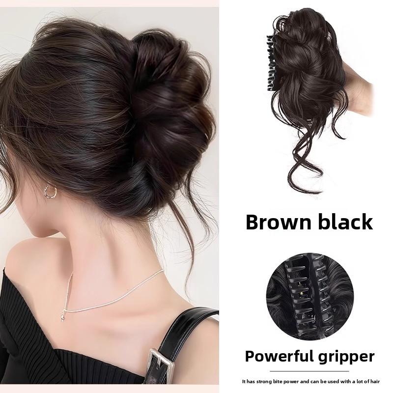 

Элегантная женская заколка для волос из термостойкого синтетического волокна в стиле конского хвоста - подходит для естественного моделирования и прочной фиксации, головной убор для свадеб