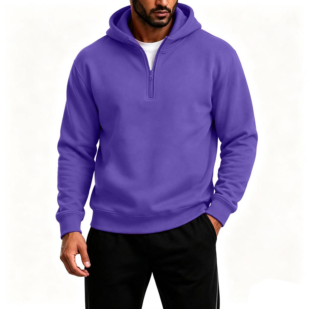 Herren Kapuzenpullover Langarm Pullover Freizeit Farbiger Sweatshirt