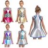 Outer Space Cutie Alien Dress Sleeveless Sequins Metallic Back Zip Costume for Girls Halloween Cosplay Anime Theme Party
