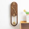 Wooden Pendulum Wall Clock Retro Noiseless Aesthetic Wall Clocks Creative Walls Clock Modern Living Room Decoration Furniture