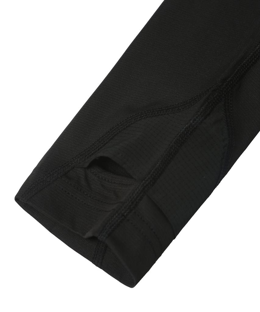 PHYPS MOTORCYCLE H-Tech Mesh Ventilation Finger Hole Jersey Black