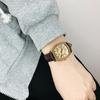 Square Women'S Watch Digital Scale With Date Small Square Watch Retro Coffee Belt Waterproof Fashion Women'S Watch