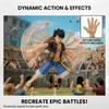 One Piece Monkey D. Figurină de Acțiune Luffy - Eroi Anime Versiune Dressrosa - 16.5 cm Jucărie Colecționabilă Foarte Articulată