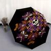 Halloween Theme The Nightmare Before Christmas Automatic 3-Fold Umbrella Design, Cute Cartoon Pattern, Portable Outdoor Umbrella, Perfect, H