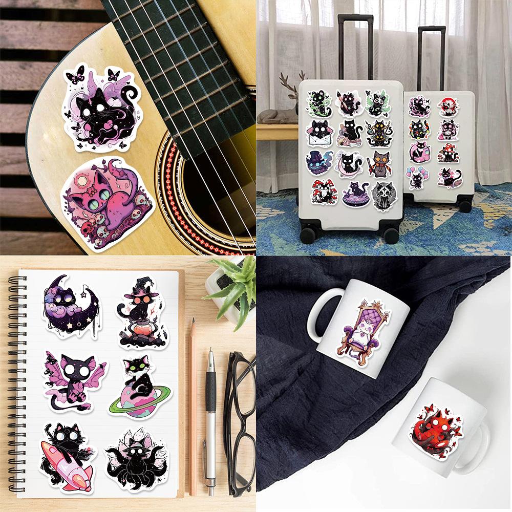 200 Popular Realistic Cat Graffiti Stickers Suitcase Guitar Without Glue Waterproof Stickers