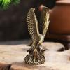 Flying Eagle Catching Snake Statue Animal Sculpture Retro Brass Figurines Miniature Ornament Home Feng Shui Decor Gift