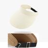 Women Ponytail Straw Sun Hat Wide Brim Visor Summer Adjustable Cap Sun Beach Foldable Hats