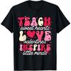 Teach Sweet Hearts Love Valentines Inspire Teachers Candy Cotton Men T Shirt