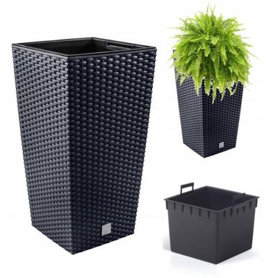 RATO DRTS240 Tall Flowerpot with Insert | Anthracite