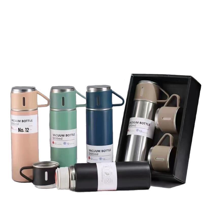 Shengye Insulated Mug Gift Set with 3 Lids