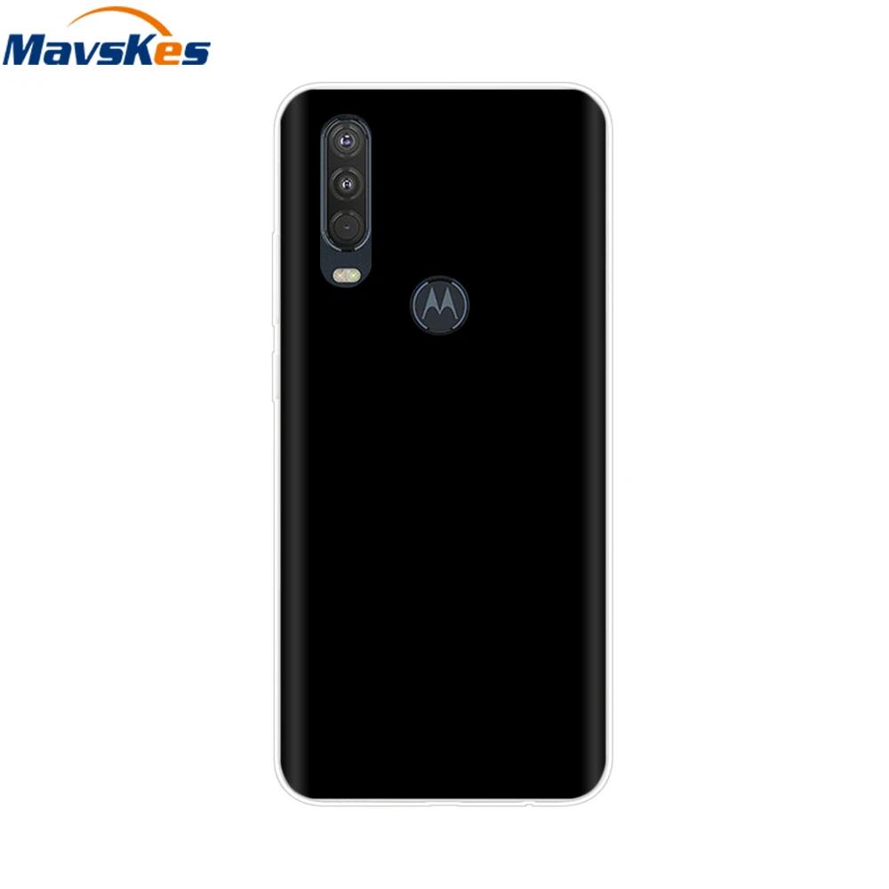 

Mobile Phone Bag Case For Moto One Action Case Soft TPU Silicone Back Cover For Motorola Moto One Vision OneAction Cases Shell Moto One