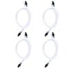 4pcs Silicone Milk Tube Hoses Replacement Pipe with 8pcs Connectors for Automatic Coffee Machine 4 X Transparent Hoses