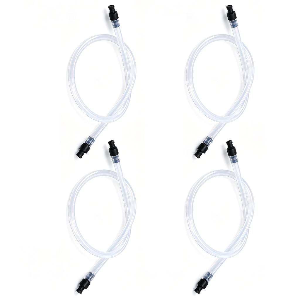 4pcs Silicone Milk Tube Hoses Replacement Pipe with 8pcs Connectors for Automatic Coffee Machine 4 X Transparent Hoses