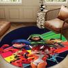 Ladybug Characters Round Rug for Livingroom,Bedroom, Palyroom, Chair Rug, Area Rug, Circle Carpet, Large Size Decor Fan Christmas Gift