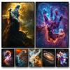 Colorful Nebulae Posters Space Vast Universe Milky Way Star Prints Canvas Painting Wall Art Picture Living Room Home Decor
