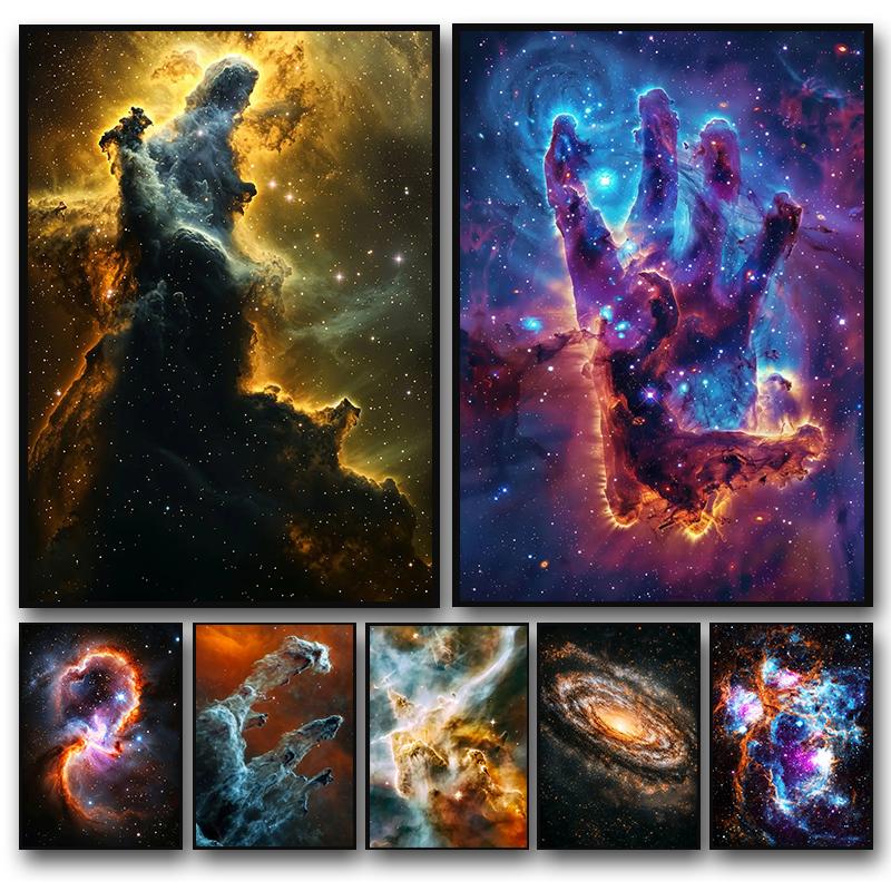 Colorful Nebulae Posters Space Vast Universe Milky Way Star Prints Canvas Painting Wall Art Picture Living Room Home Decor
