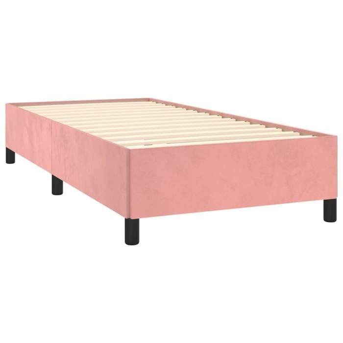 Maison Exclusive - Sommier à lattes de lit et matelas Rose 80x200 cm Velours