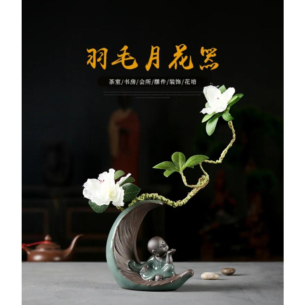 Neue chinesische kreative Vase Keramik Dekoration Home Study Schreibtisch antiken Rahmen dekorative Kunst und Handwerk Bonsai Dekoration