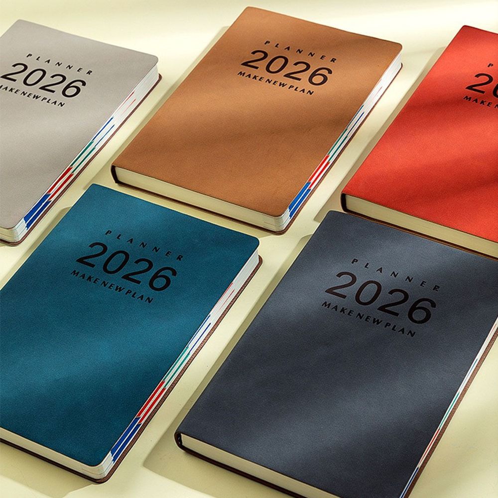 Dickes Papier A5 Tagesplaner Notizbuch Verschleißfest Jahresplaner Notizblock Agenda Planung