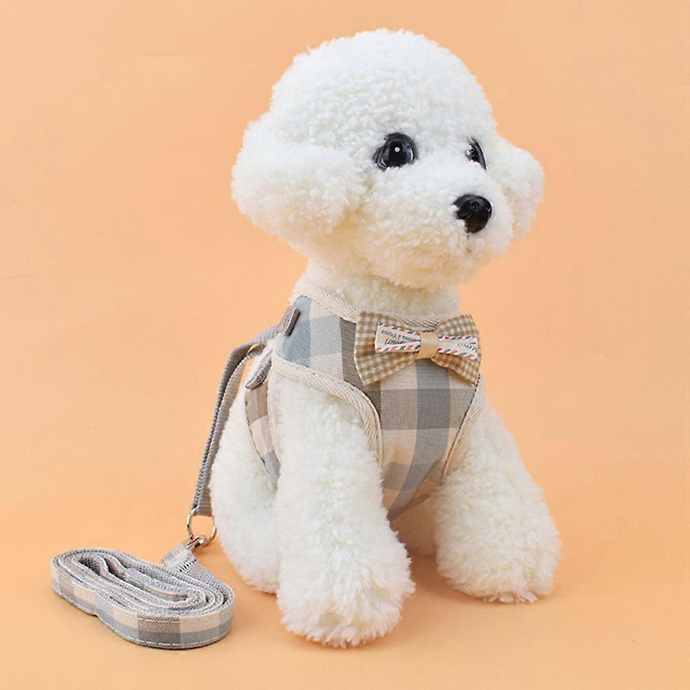 Pet Vest Leash Dog Leash for Walking Puppy Vest 3Pcs Set
